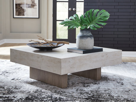 Jorlaina Light Grayish Brown Coffee Table from Ashley - Luna Furniture