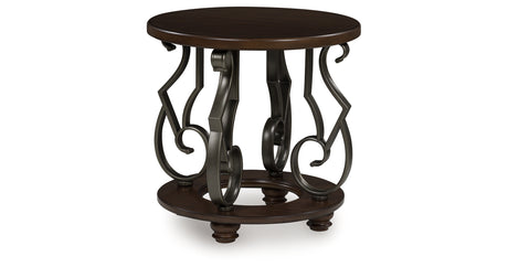 Frallyn Dark Brown End Table from Ashley - Luna Furniture