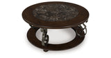Frallyn Dark Brown Coffee Table from Ashley - Luna Furniture