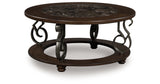 Frallyn Dark Brown Coffee Table from Ashley - Luna Furniture