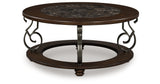 Frallyn Dark Brown Coffee Table from Ashley - Luna Furniture