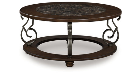Frallyn Dark Brown Coffee Table from Ashley - Luna Furniture