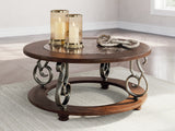 Frallyn Dark Brown Coffee Table from Ashley - Luna Furniture
