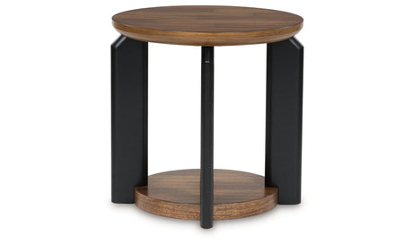 Kraeburn Brown/Black End Table from Ashley - Luna Furniture
