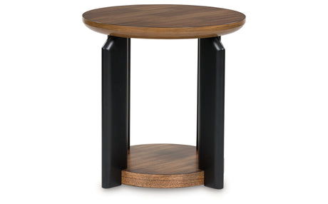 Kraeburn Brown/Black End Table from Ashley - Luna Furniture