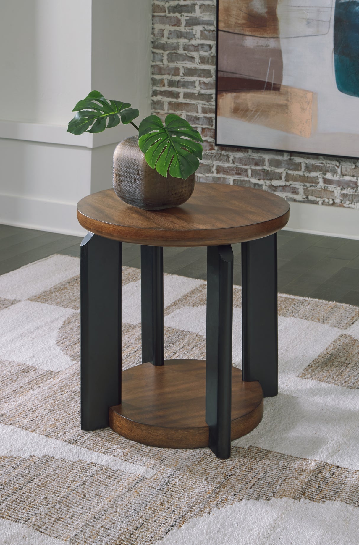 Kraeburn Brown/Black End Table from Ashley Furniture - Luna Furniture