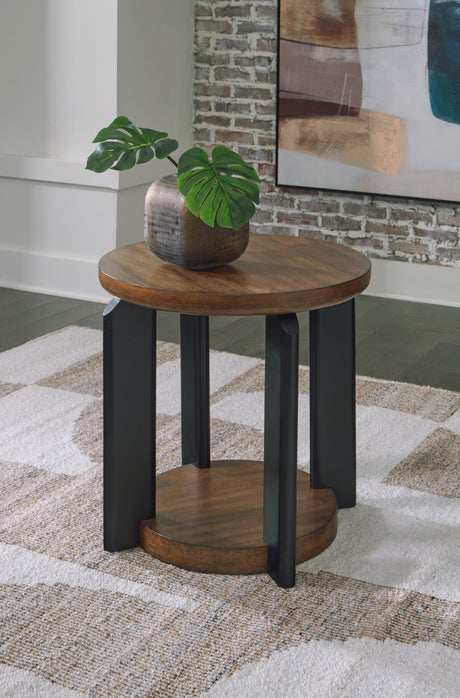 Kraeburn Brown/Black End Table from Ashley - Luna Furniture