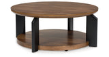 Kraeburn Brown/Black Coffee Table from Ashley - Luna Furniture