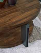 Kraeburn Brown/Black Coffee Table from Ashley - Luna Furniture