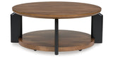 Kraeburn Brown/Black Coffee Table from Ashley - Luna Furniture