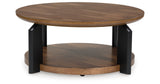 Kraeburn Brown/Black Coffee Table from Ashley - Luna Furniture