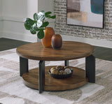 Kraeburn Brown/Black Coffee Table from Ashley - Luna Furniture