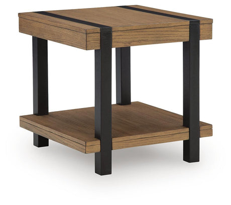 Jorannti Medium Brown Square End Table from Ashley - Luna Furniture