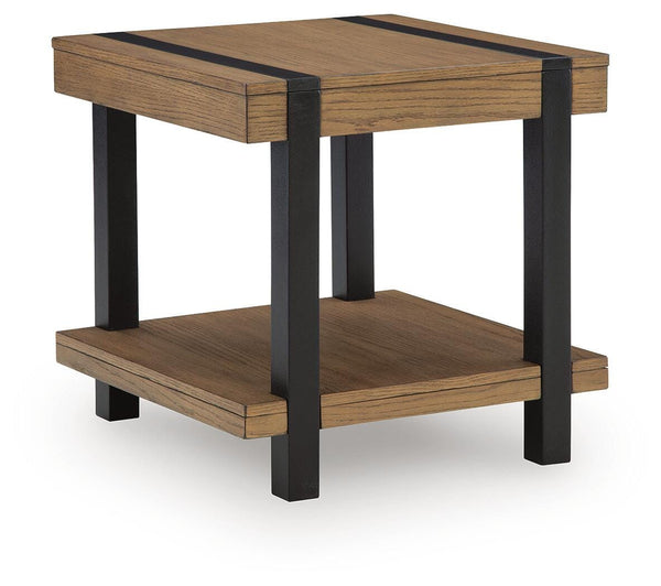 Jorannti Medium Brown Square End Table