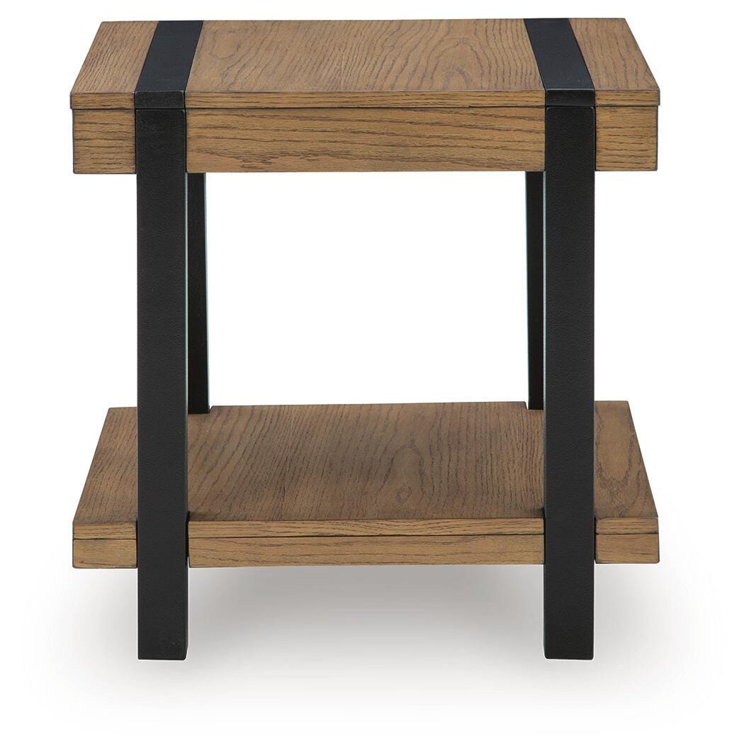 Jorannti Medium Brown Square End Table from Ashley - Luna Furniture