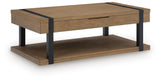 Jorannti Medium Brown Lift-Top Coffee Table from Ashley - Luna Furniture