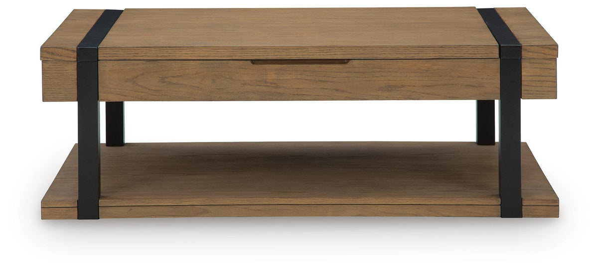 Jorannti Medium Brown Lift-Top Coffee Table from Ashley - Luna Furniture