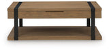 Jorannti Medium Brown Lift-Top Coffee Table from Ashley - Luna Furniture