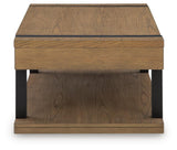 Jorannti Medium Brown Lift-Top Coffee Table from Ashley - Luna Furniture