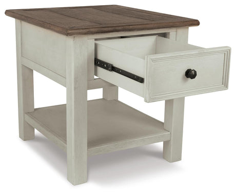 Bolanburg Two-tone Coffee Table with End Table and Chairside End Table from Ashley Furniture - Luna Furniture