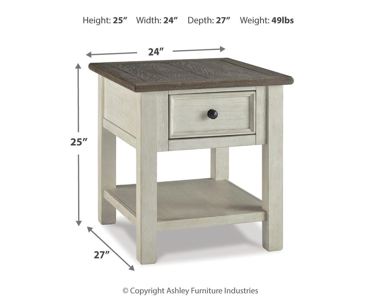 Bolanburg Two-tone End Table from Ashley - Luna Furniture