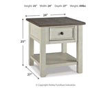 Bolanburg Two-tone End Table from Ashley - Luna Furniture