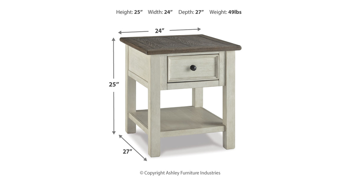 Bolanburg Two-tone End Table from Ashley - Luna Furniture