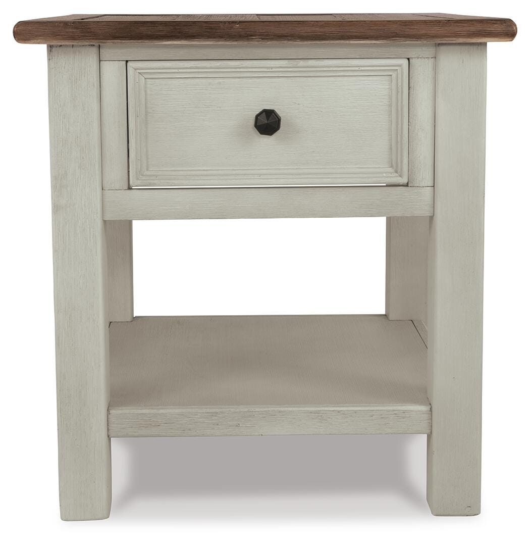 Bolanburg Two-tone Coffee Table with End Table and Chairside End Table from Ashley Furniture - Luna Furniture