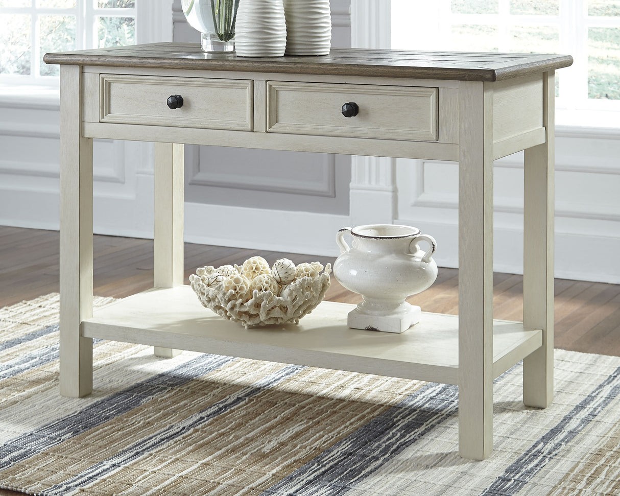 Bolanburg Two-tone Sofa/Console Table from Ashley - Luna Furniture