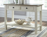 Bolanburg Two-tone Sofa/Console Table from Ashley - Luna Furniture