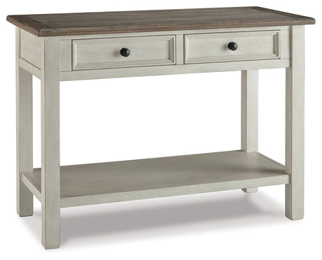 Bolanburg Two-tone Sofa/Console Table from Ashley - Luna Furniture