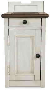 Bolanburg Two-tone Coffee Table and 2 Chairside End Tables with Console from Ashley - Luna Furniture