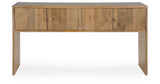 Ella Grove Rich Brown Console from Ashley - Luna Furniture