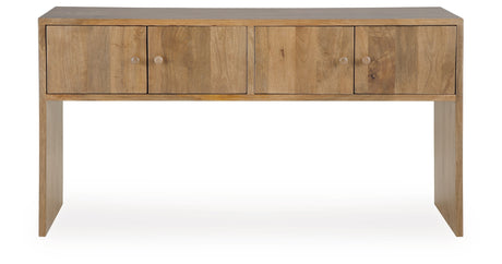 Ella Grove Rich Brown Console from Ashley - Luna Furniture