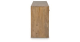 Ella Grove Rich Brown Console from Ashley - Luna Furniture