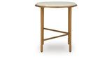Alben Antique Gold End Table from Ashley - Luna Furniture