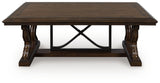 Maylee Dark Brown Coffee Table and 2 End Tables from Ashley - Luna Furniture