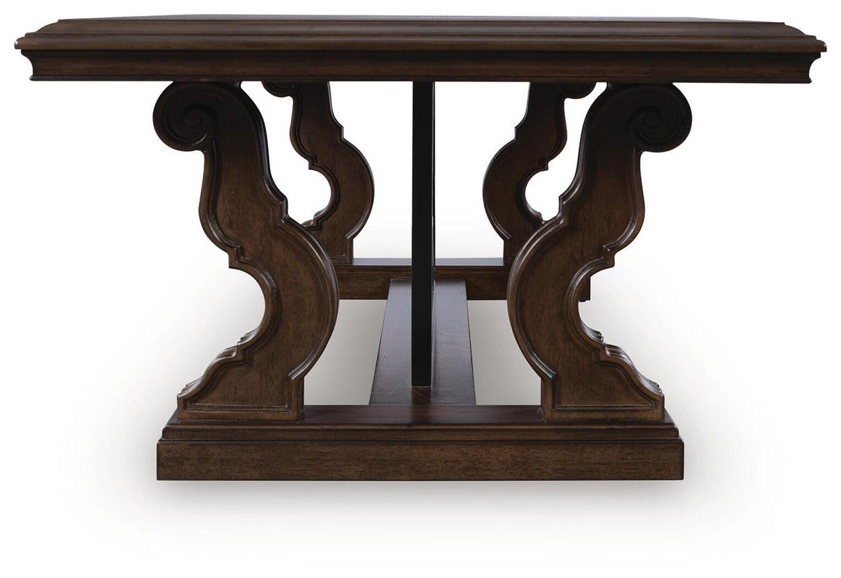 Maylee Dark Brown Coffee Table and 2 End Tables from Ashley - Luna Furniture