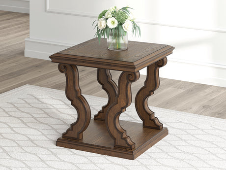 Maylee Dark Brown End Table from Ashley - Luna Furniture