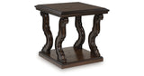 Maylee Dark Brown Coffee Table and 2 End Tables from Ashley - Luna Furniture