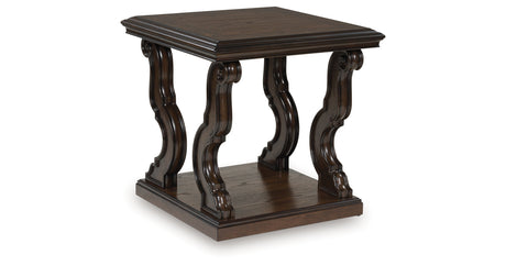 Maylee Dark Brown End Table from Ashley - Luna Furniture