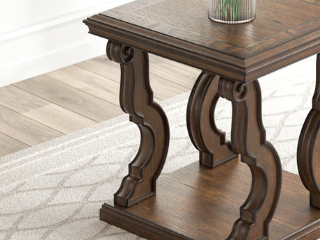 Maylee Dark Brown End Table from Ashley - Luna Furniture
