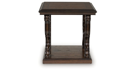 Maylee Dark Brown End Table from Ashley - Luna Furniture