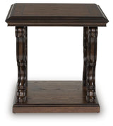 Maylee Dark Brown Coffee Table and 2 End Tables from Ashley - Luna Furniture