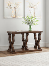 Maylee Dark Brown Sofa Table from Ashley - Luna Furniture