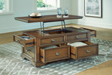 Channley Brown Lift-Top Coffee Table from Ashley - Luna Furniture