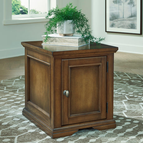 Channley Brown Rectangular End Table from Ashley - Luna Furniture