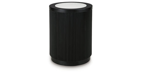 Grayman Black End Table from Ashley - Luna Furniture