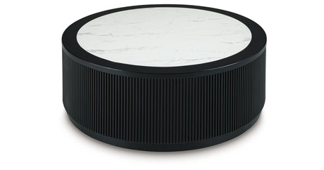 Grayman Black Coffee Table from Ashley - Luna Furniture