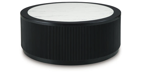 Grayman Black Coffee Table from Ashley - Luna Furniture